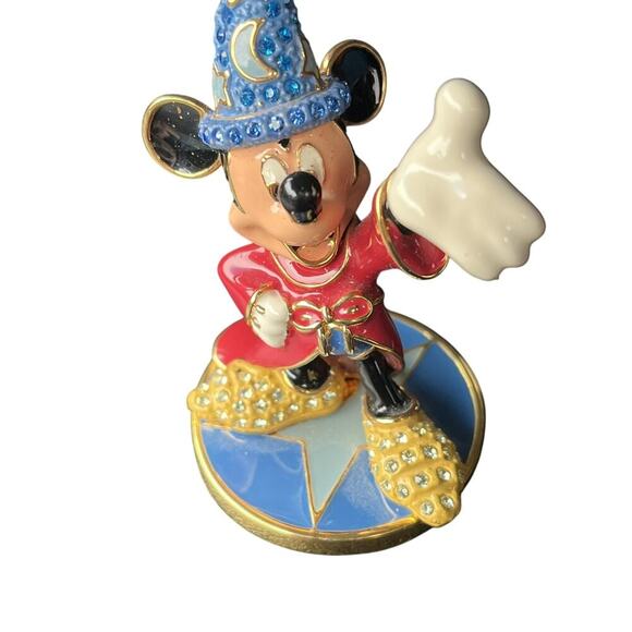 Disney Arribas Brothers Jeweled LE Sorcerer Mickey Mouse Star Swarovski Figure - Picture 2 of 4